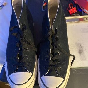 Black High-Top Sneakers